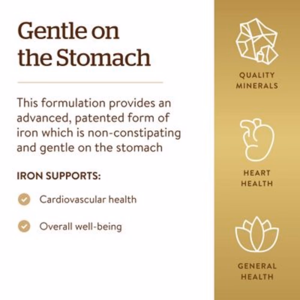 Solgar Gentle Iron 25mg 90 Veg Capsules 4