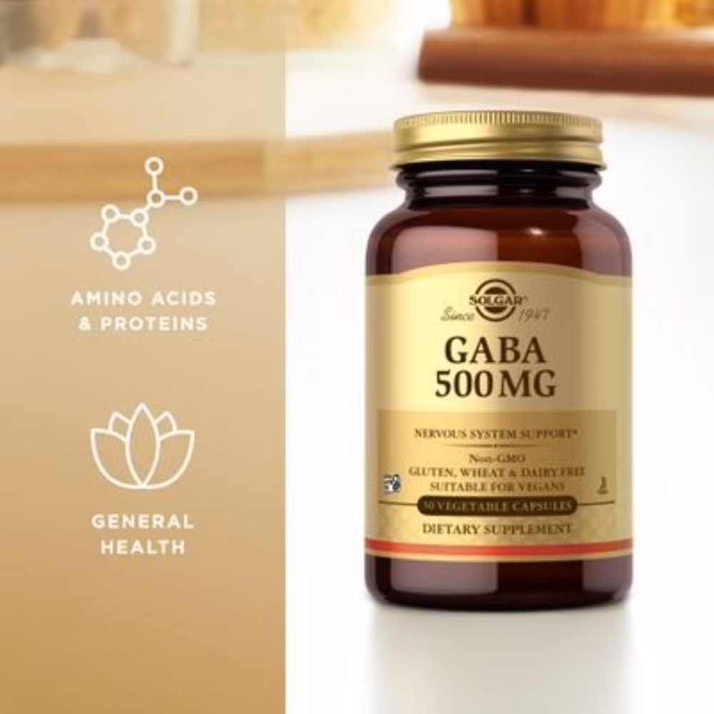 Solgar GABA 500mg 50 Veg Capsules 3