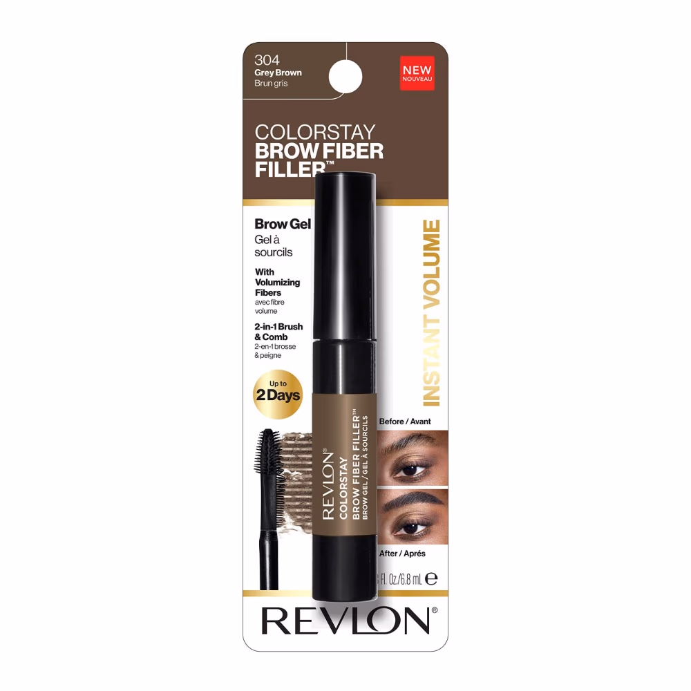 Revlon ColorStay Brow Fiber Filler 304 Grey Brown 2