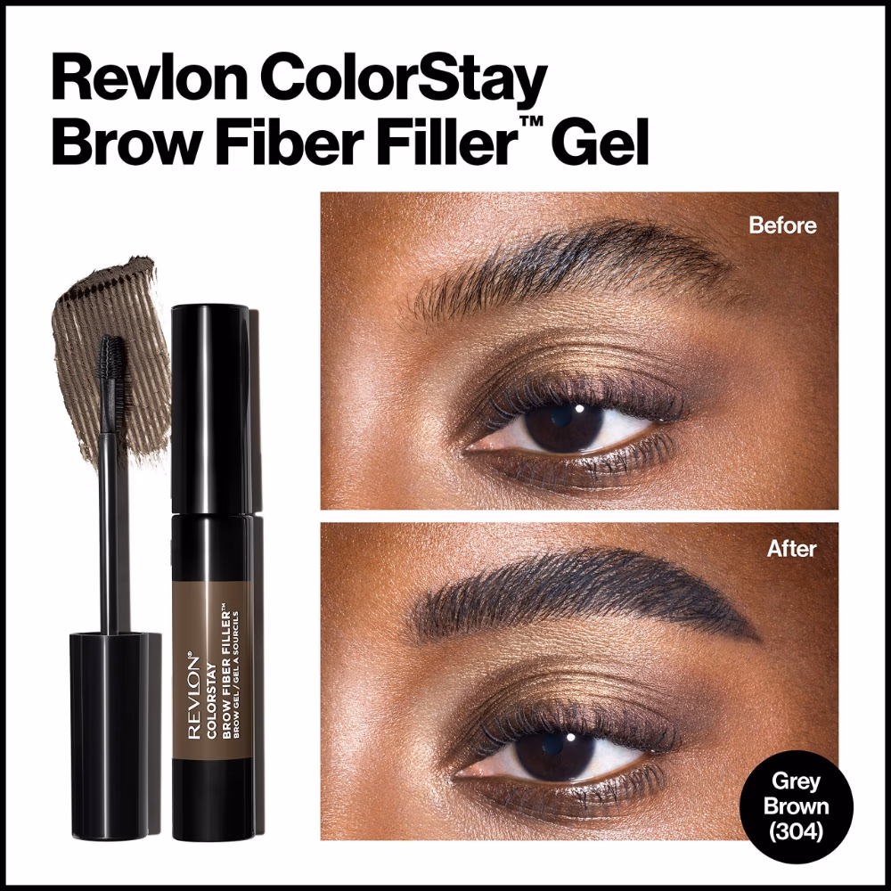 Revlon ColorStay Brow Fiber Filler 304 Grey Brown 5