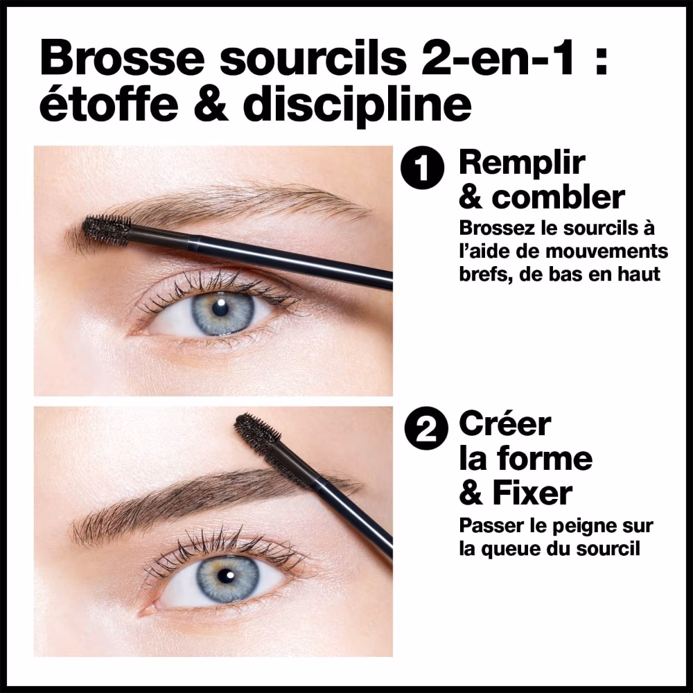 Revlon ColorStay Eyebrow Fiber Shrink Dark Brown 3