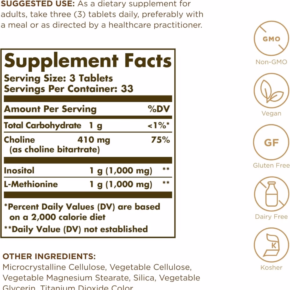 Solgar Lipotropic Factors 100 Tabs 2