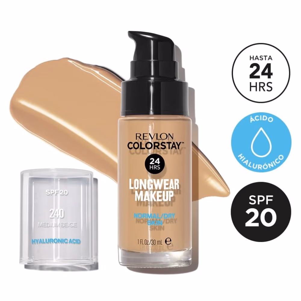 Revlon ColorStay Longwear Makeup 240 Medium Beige 2