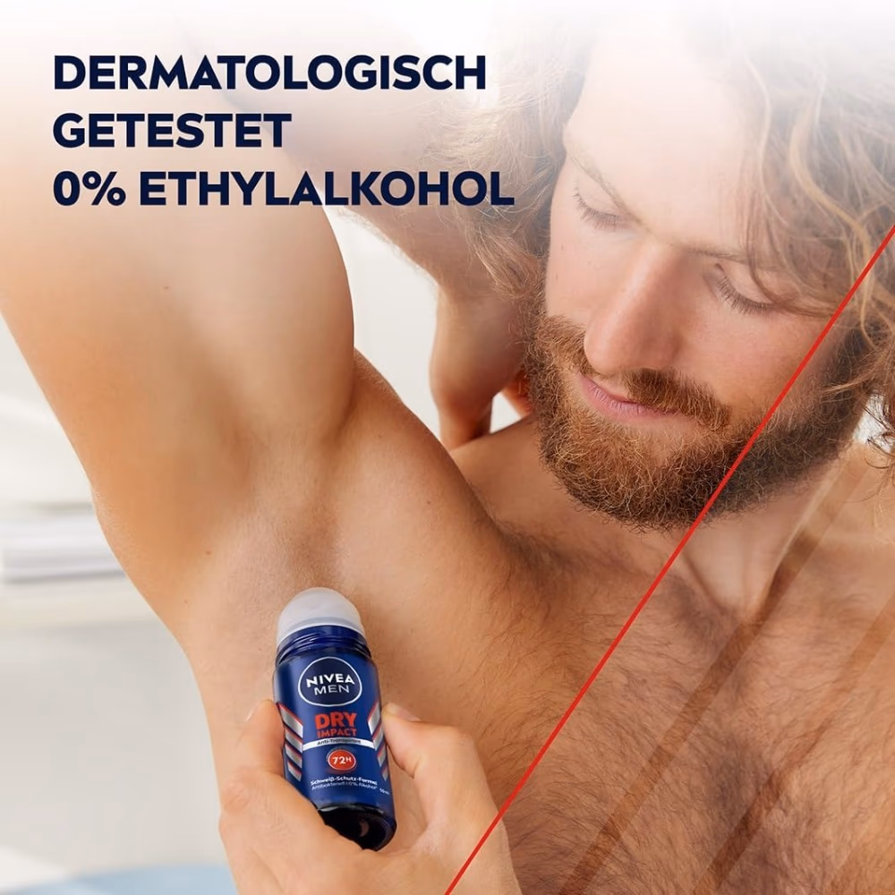 NIVEA Men Deo Roll On Dry Impact 50ml 2