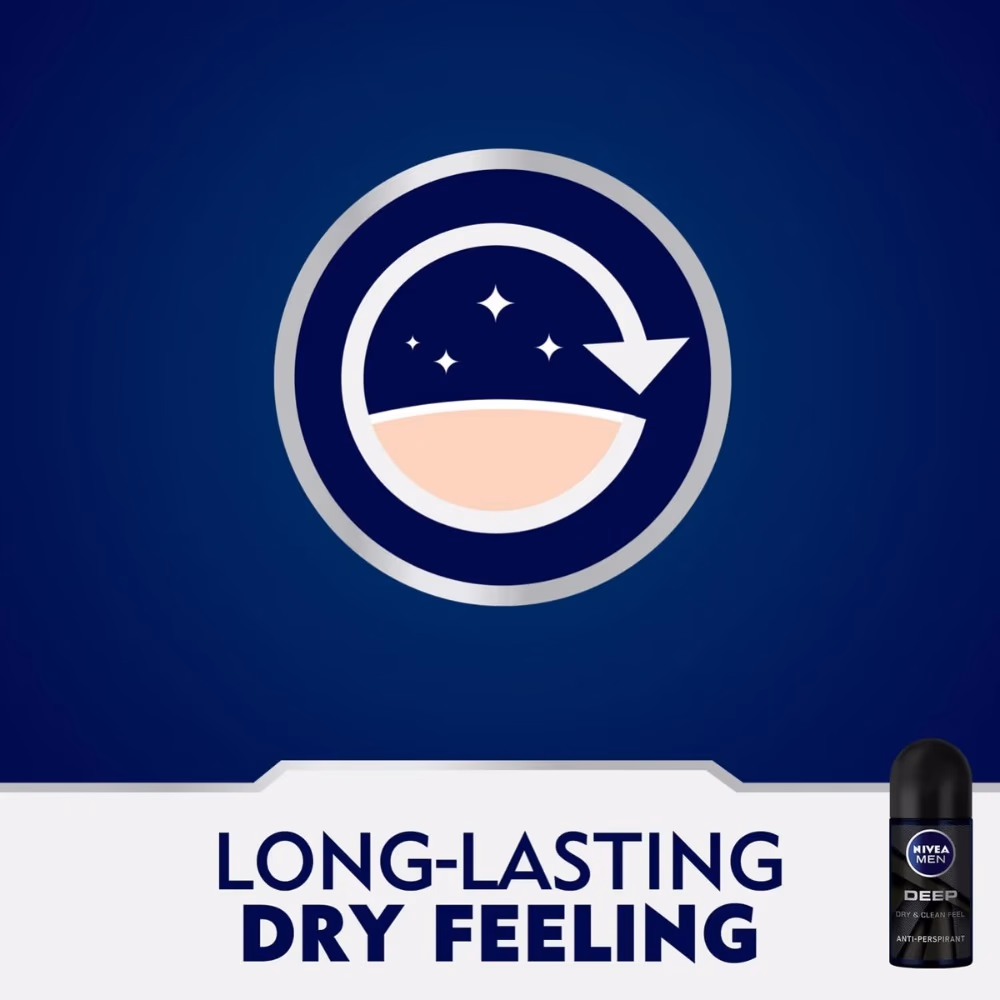 NIVEA Deo Roll On Deep Dry 50ml 2