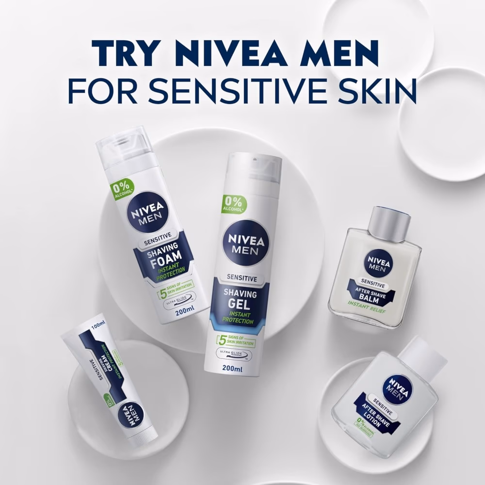 NIVEA Men Sensitive Shaving Foam 200ml 3
