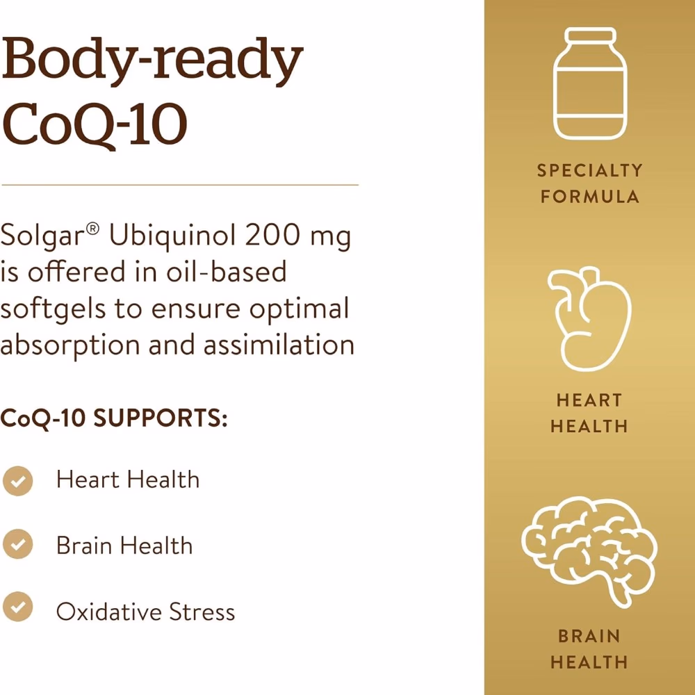 Solgar Ubiquinol 100mg 50 Softgels 2