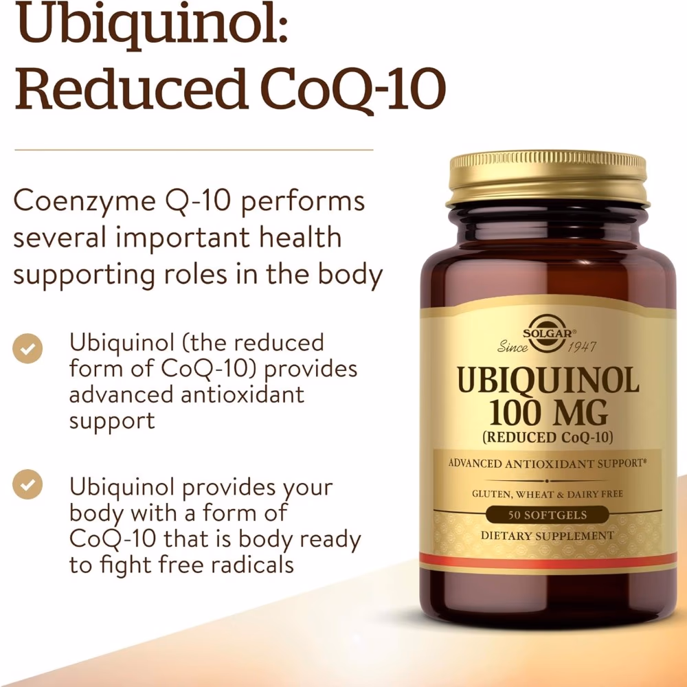 Solgar Ubiquinol 100mg 50 Softgels 3