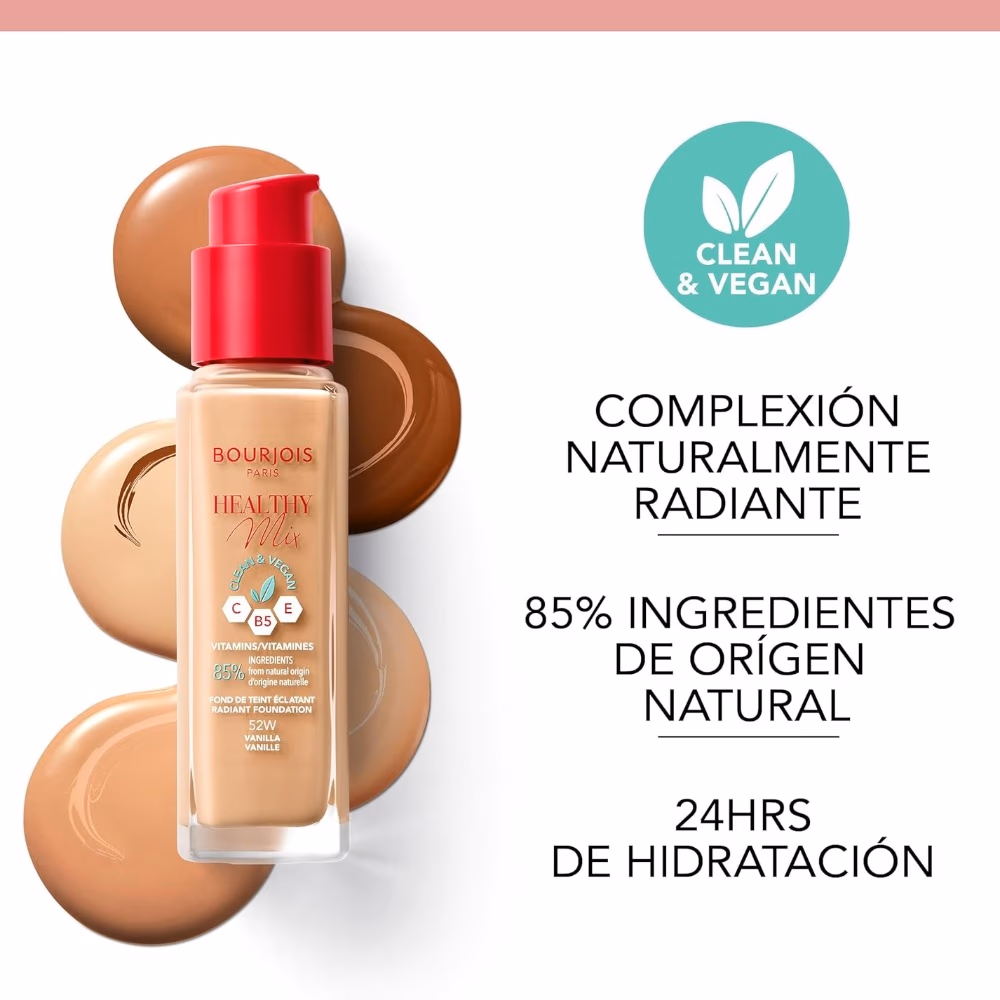 Bourjois Healthy Mix Foundation 50C Rose Ivory 30ml 3