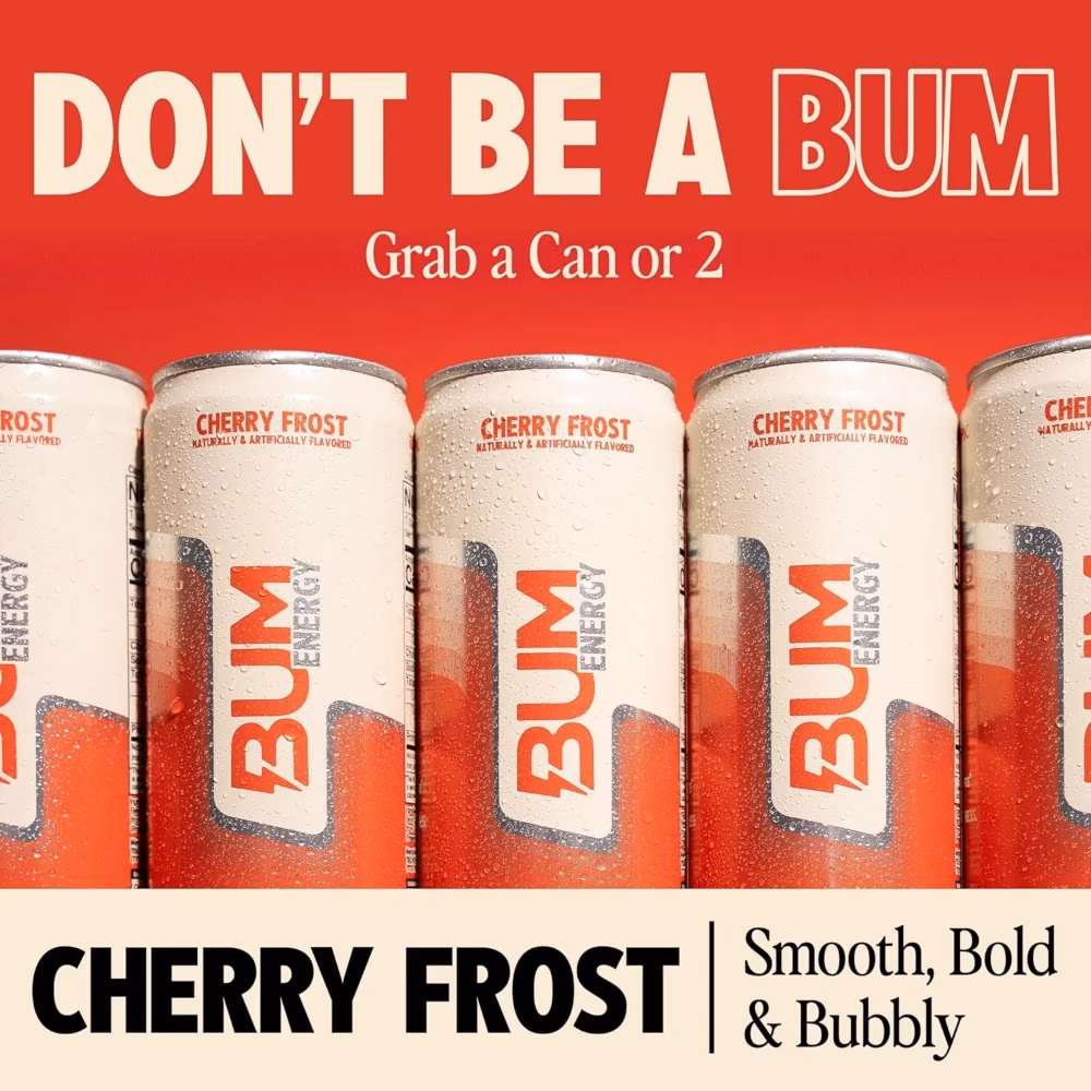 Raw Bum Energy Ready to Drink Cherry Frost 355ml 2