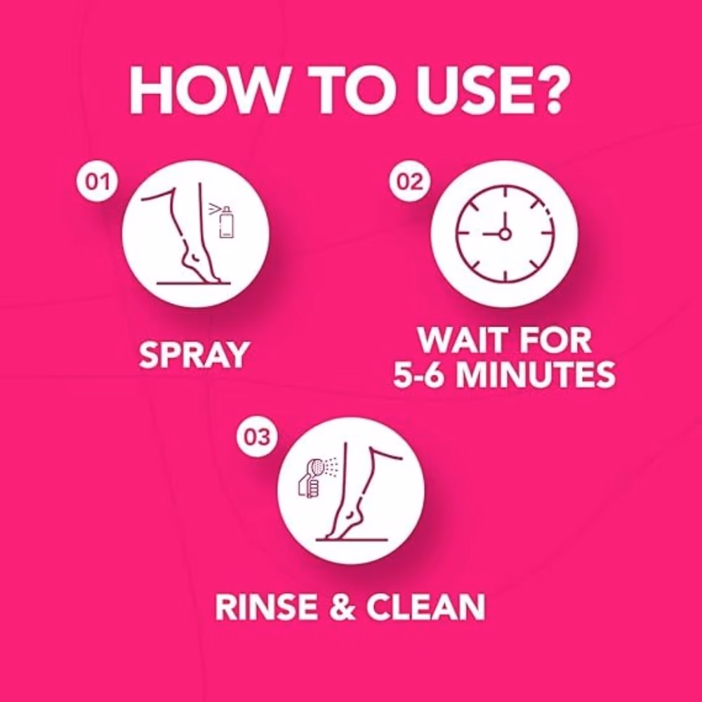 Nair Hair Removal Spray with Rose Fragrance 4