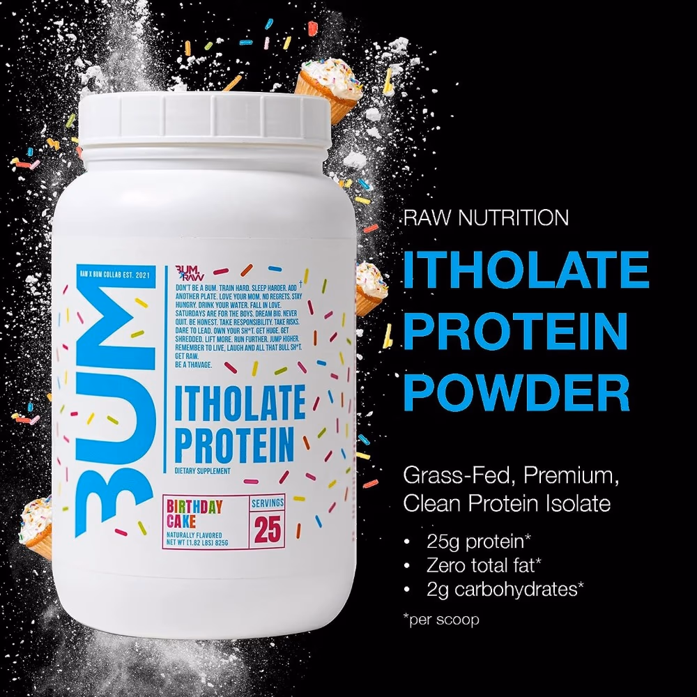  Raw Cbum Itholate Protein Birthday Cake 825g 5