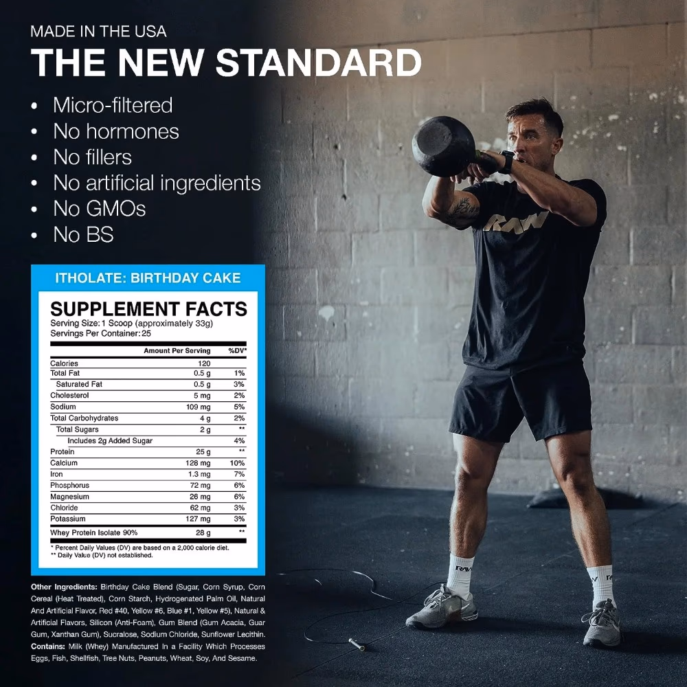  Raw Cbum Itholate Protein Birthday Cake 825g 4