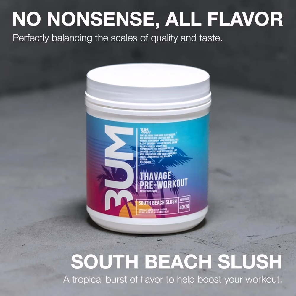 Raw Cbum Thavage Pre Work Out Beach Slush 492Gm 4