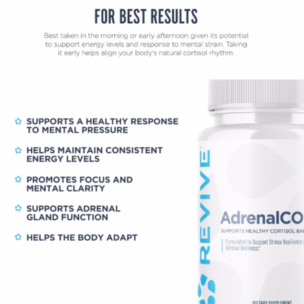 Revive Adrenalcore Vegetarian 60 Capsules 4