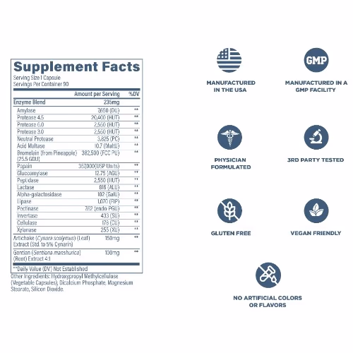 Revive Digest Aid - 90 Vegetarian Capsules 2