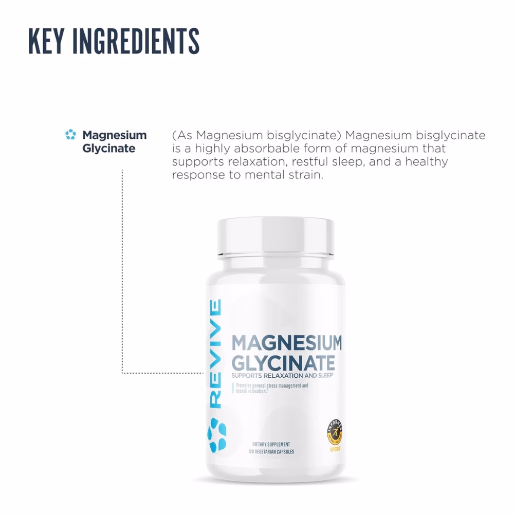 Revive Magnesium Glycinate – 120 Capsules 3