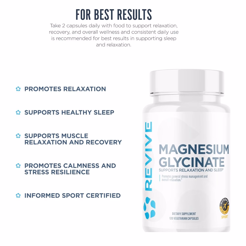 Revive Magnesium Glycinate – 120 Capsules 2