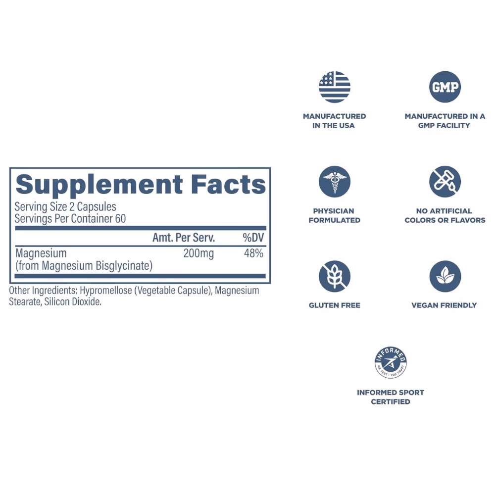 Revive Magnesium Glycinate – 120 Capsules 4