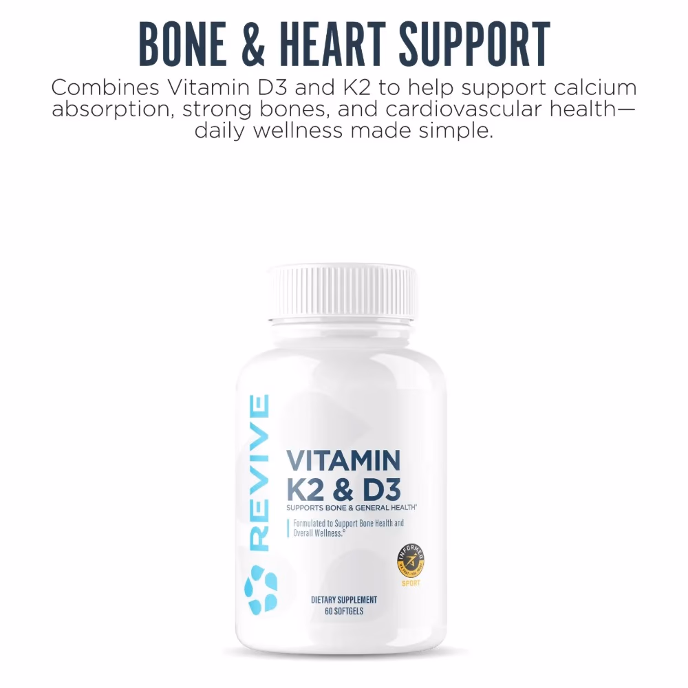 Revive Vitamin K2 & D3 60 Capsules 2