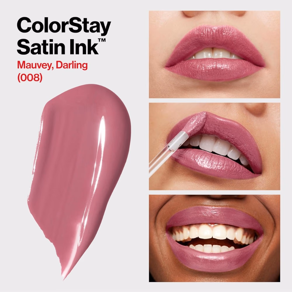 Revlon ColorStay Satin Ink Lipstick 008 Mauvey 3