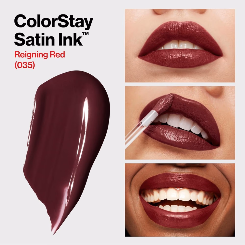 Revlon ColorStay Satin Ink Lipstick 035 Reigning Red 2
