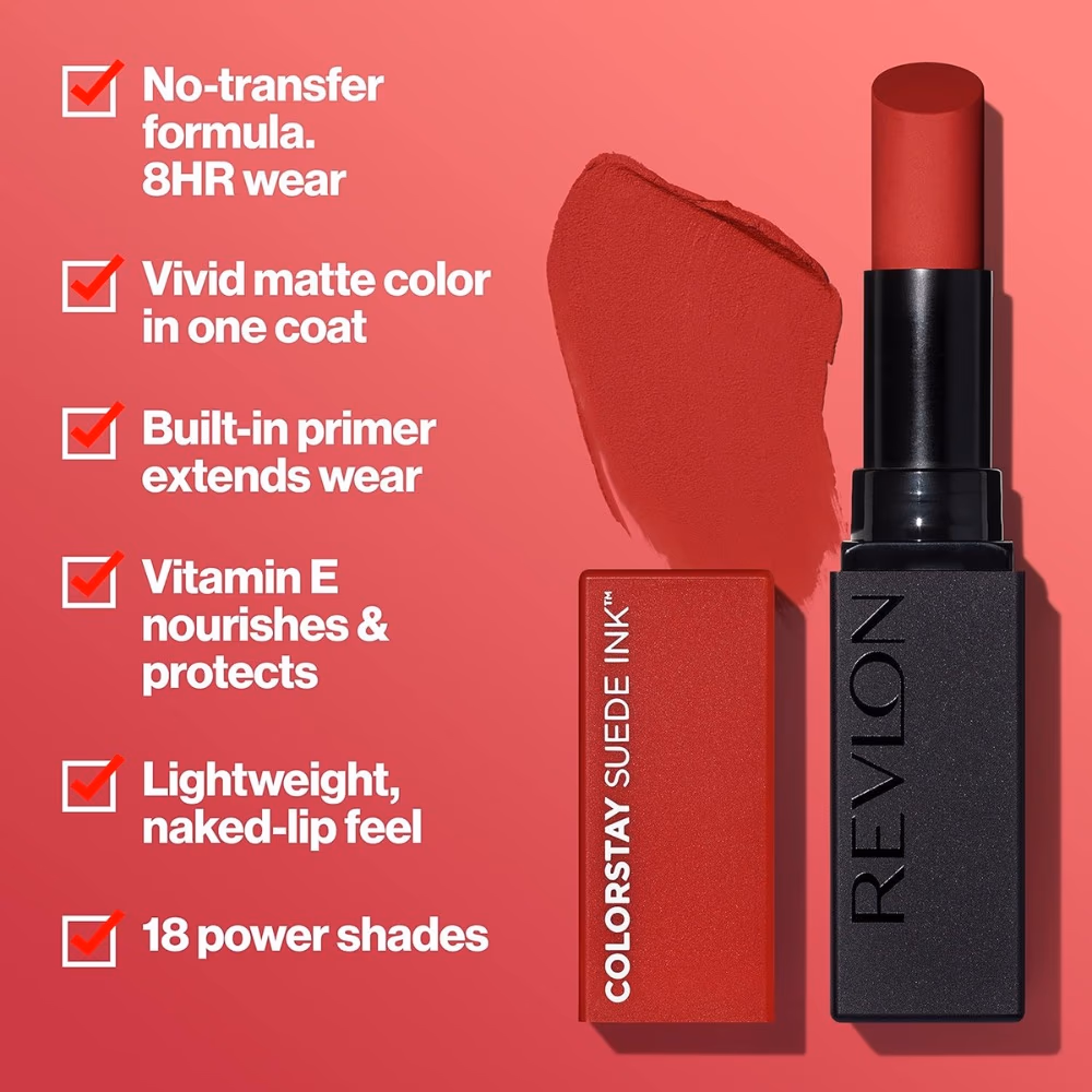 Revlon ColorStay Suede Ink Lipstick 005 Hot Girl 5