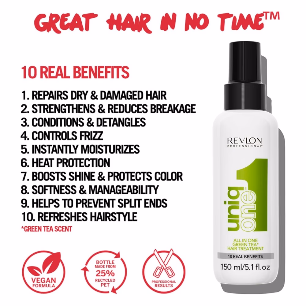 Revlon Uniq All In One Green Tea Hair Treatment 150ml 3