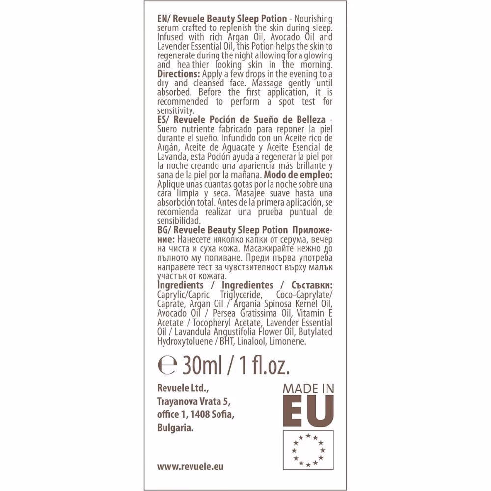 Revuele Apothecary Beauty Sleep Potion 30ml 2