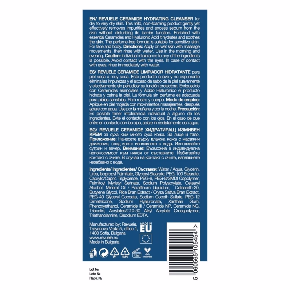 Revuele Ceramide Hydrating Cleanser 250Ml 3
