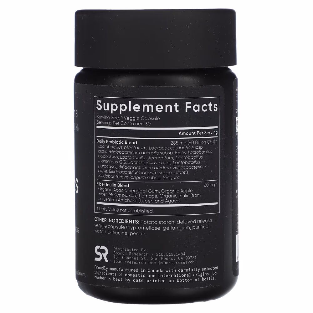 Sports Research Daily Probiotics 60B 30 Veg Caps 2