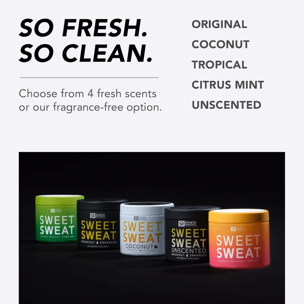 Sports Research Sweet Sweat Coconut Topical Workout Enhancer Gel - XL Jar 13.5 oz 3