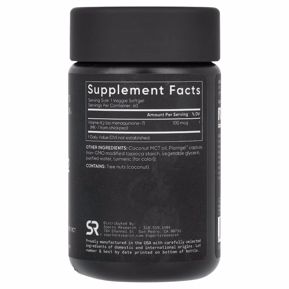 Sports Research Vitamin K2 100mcg Softgels 60s 2