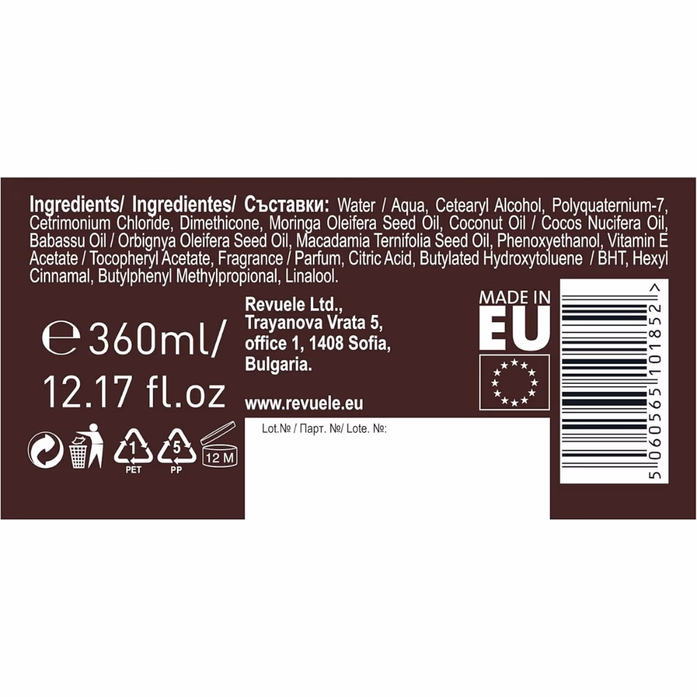 Revuele Macadamia Moringa Hair Mask 360ml 2