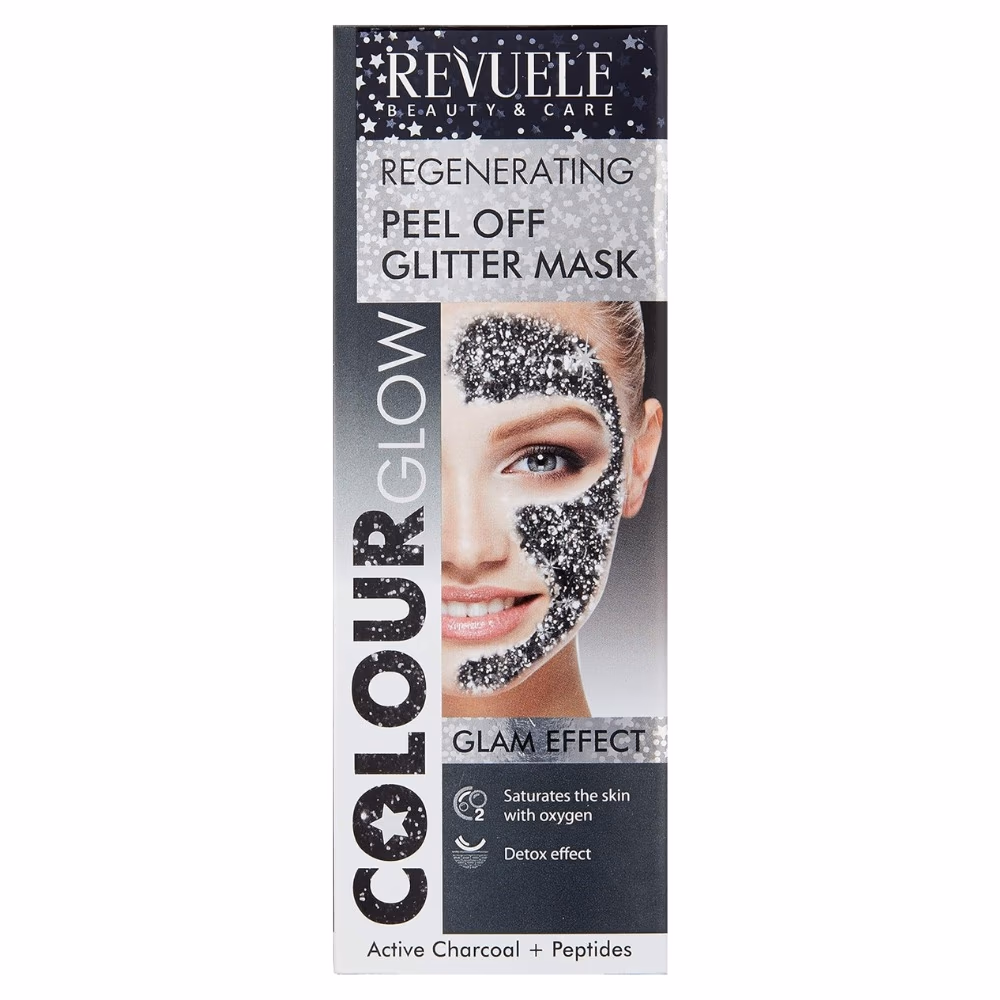 Revuele Peel Off Glitter Mask Charcoal Peptide 80ML 5