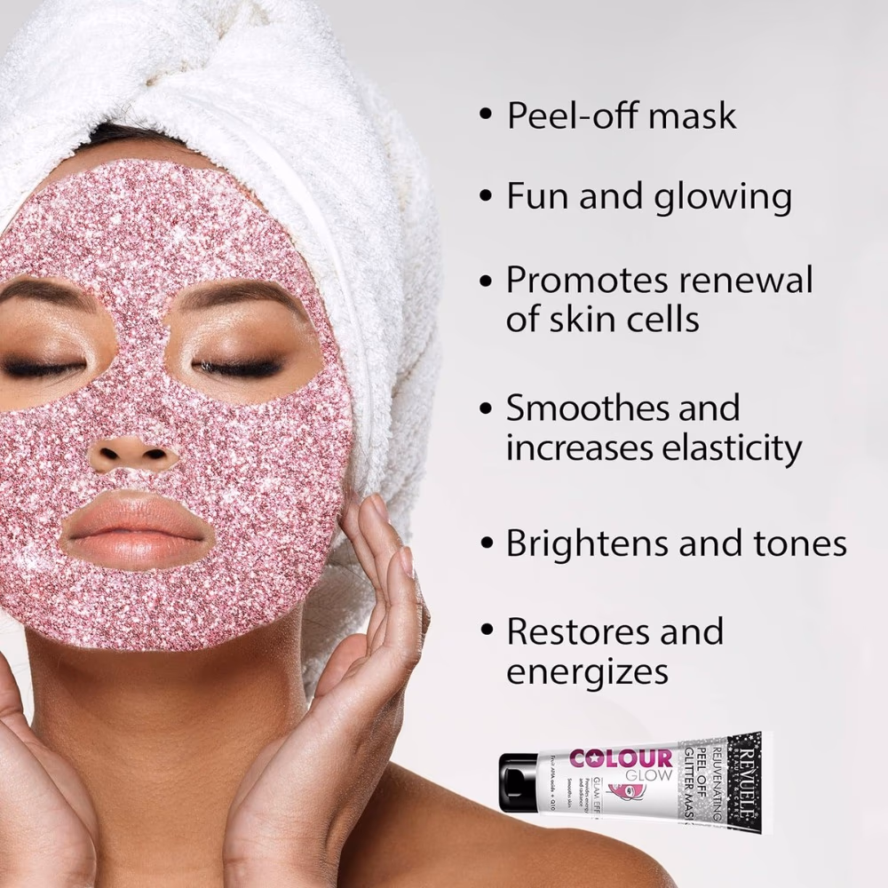 Revuele Peel Off Glitter Mask Fruit AHA Q10 80ML 3