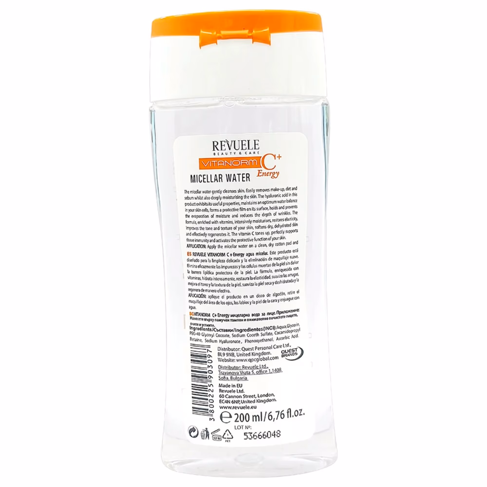 Revuele Vitanorm C+ Energy Micellar Water 200ml 2