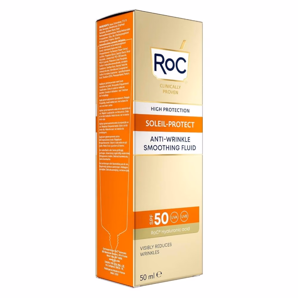 RoC SPF 50 Anti-Wrinkle Smoothing Fluid Cream 50ml 5