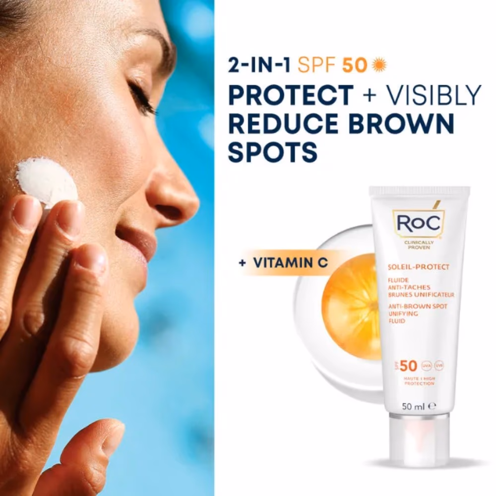 RoC SPF50 Anti Brown Spot Fluid Cream 50ml 4