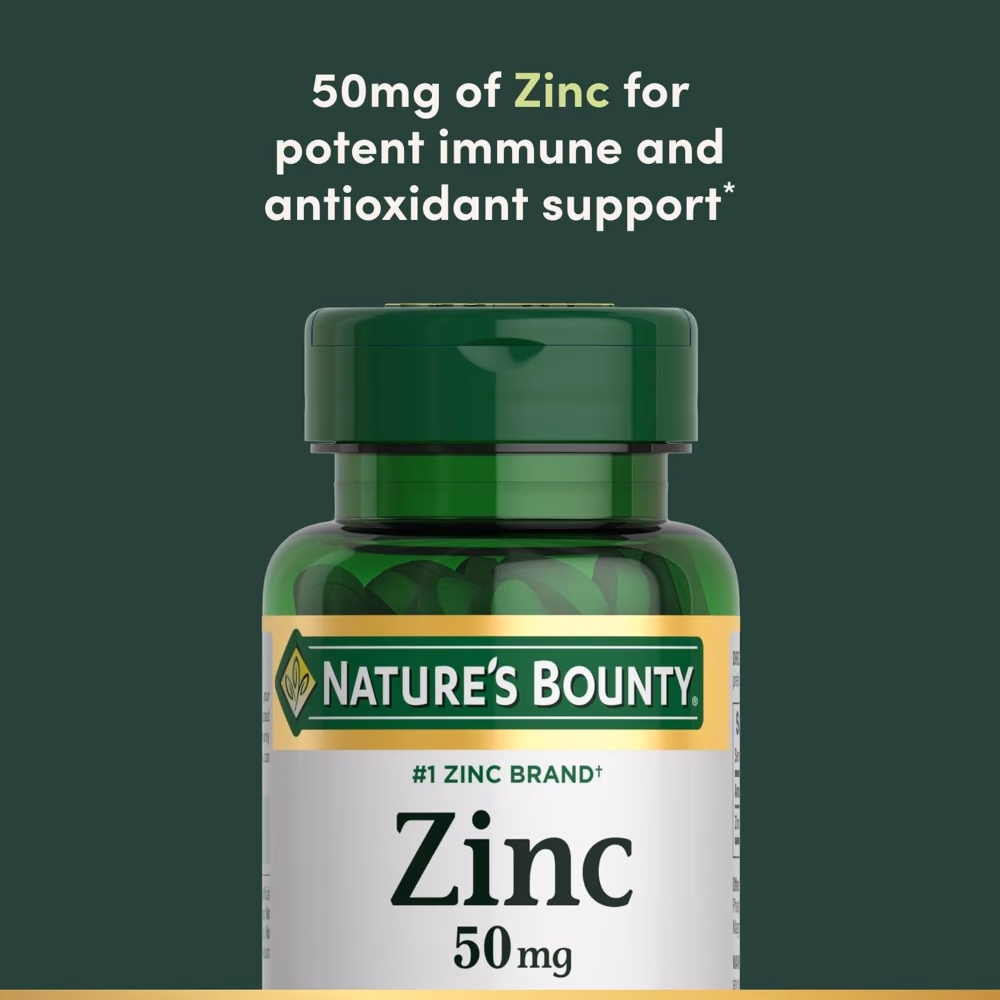 Nature’s Bounty Zinc 50mg 100s 2