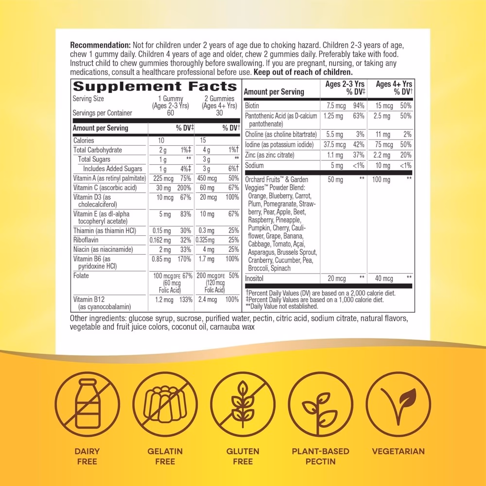 Nature’s Way Alive Kids Multivitamin 60 Gummies 2