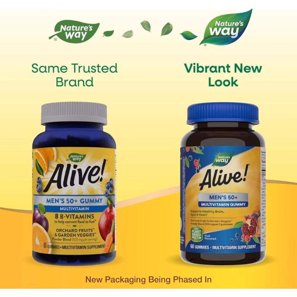 Nature's Way Alive Men's Multi 50+ 60 Gummies 2