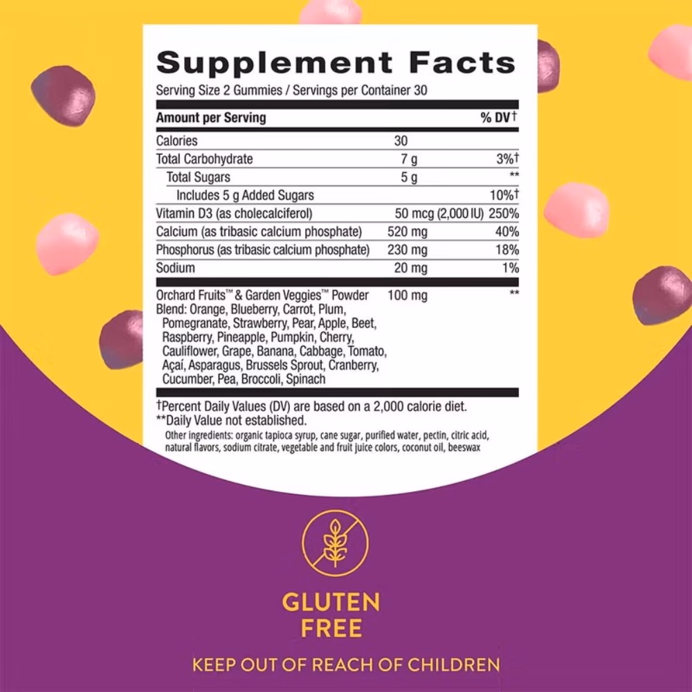 Nature’s Way Alive Calcium + Vitamin D3 60 Gummies 2
