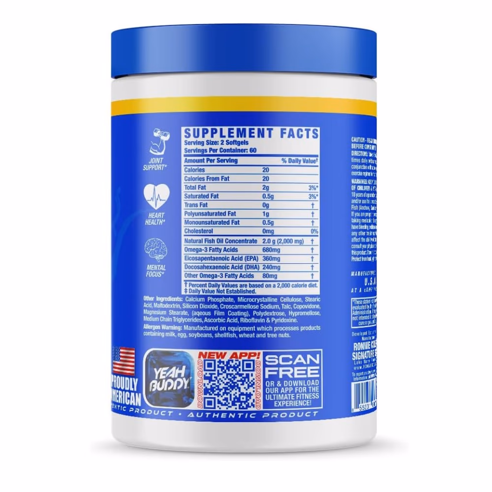 Ronnie Coleman Omega 3 120 Softgels 2