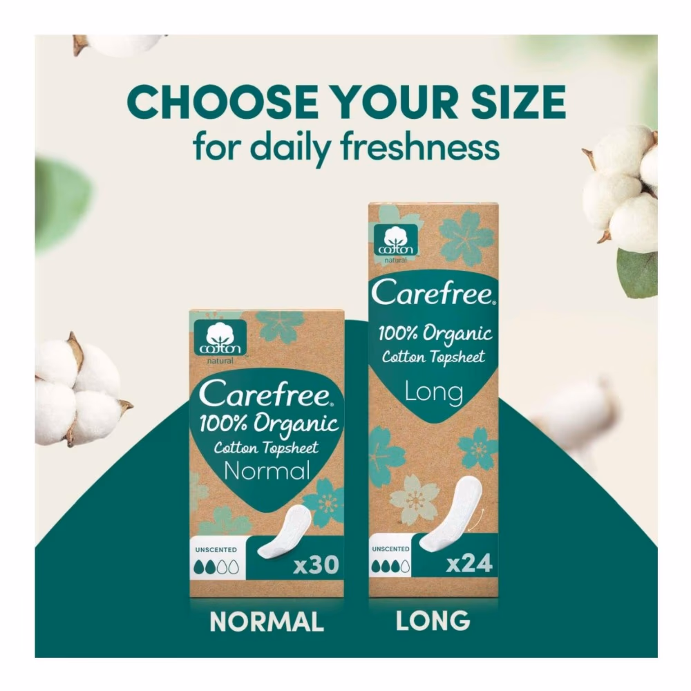 Carefree Organic Cotton Long Liners 24s  5