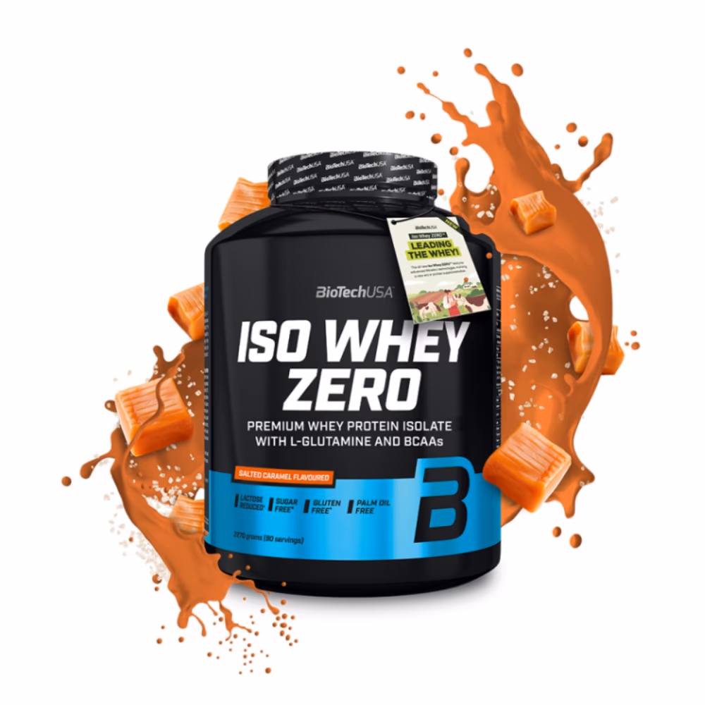 BioTechUSA Iso Whey Zero Salted Caramel 2270g: Lactose-Free Whey Protein Isolate 3