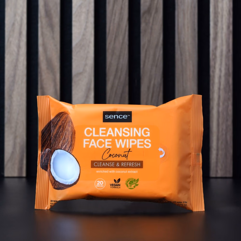Sence Cleansing Face Wipes Coconut – 20 Wipes | Refreshing Makeup Remover & Hydrating Facial Wipes 2