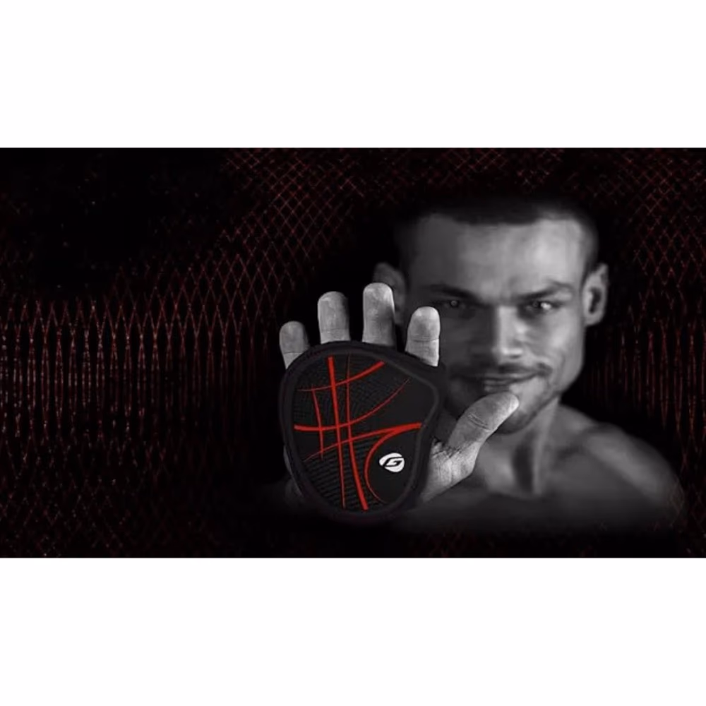 Gripad RX Palm Grip - Black and Red 3