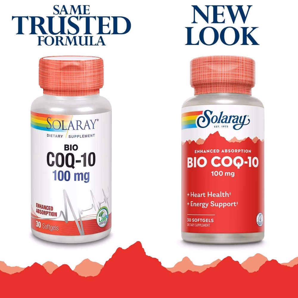 Solaray Bio CoQ 10 100mg 30 Softgels 3