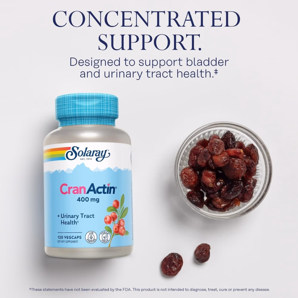 Solaray CranActin Urinary Tract Health 120 Caps 3
